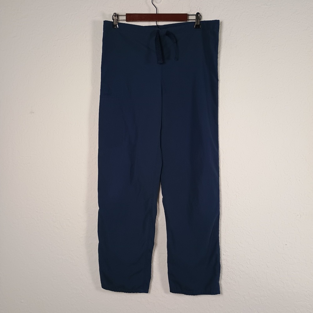 Cherokee Workwear Men's XS Extra Small Navy Blue Drawstring‎ Scrub Pants Medical